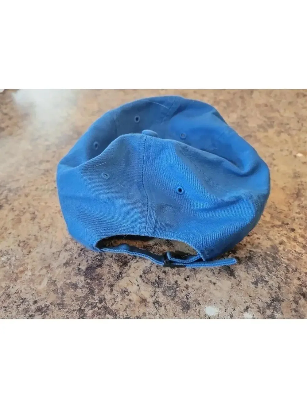 Adidas 3 Stripes Cotton Baseball Cap Blue Adjustable Strap OKC